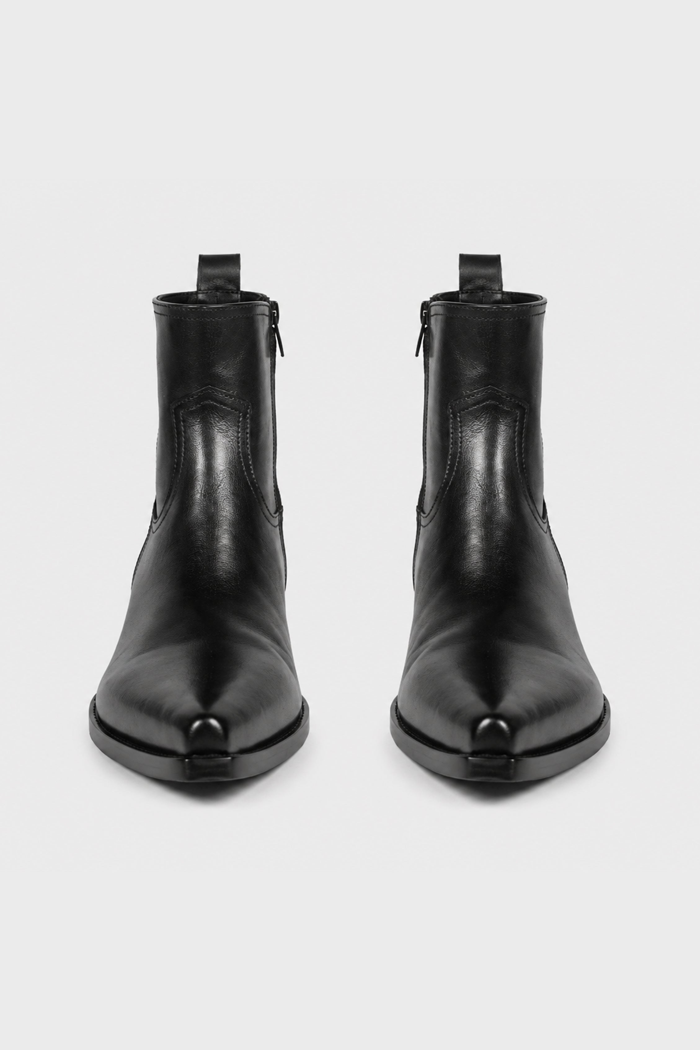 IMME POINTY ANKLE BOOTS BLACK