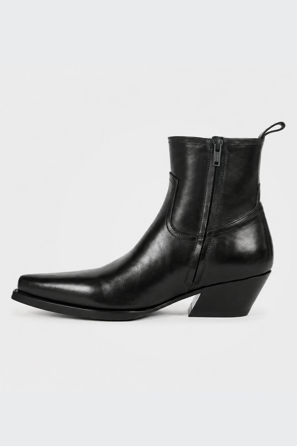 IMME POINTY ANKLE BOOTS BLACK