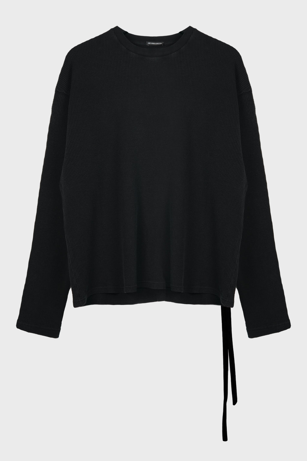 EMIL WAFFLE JERSEY T-SHIRT "THE VELVET EVENING" FADED BLACK