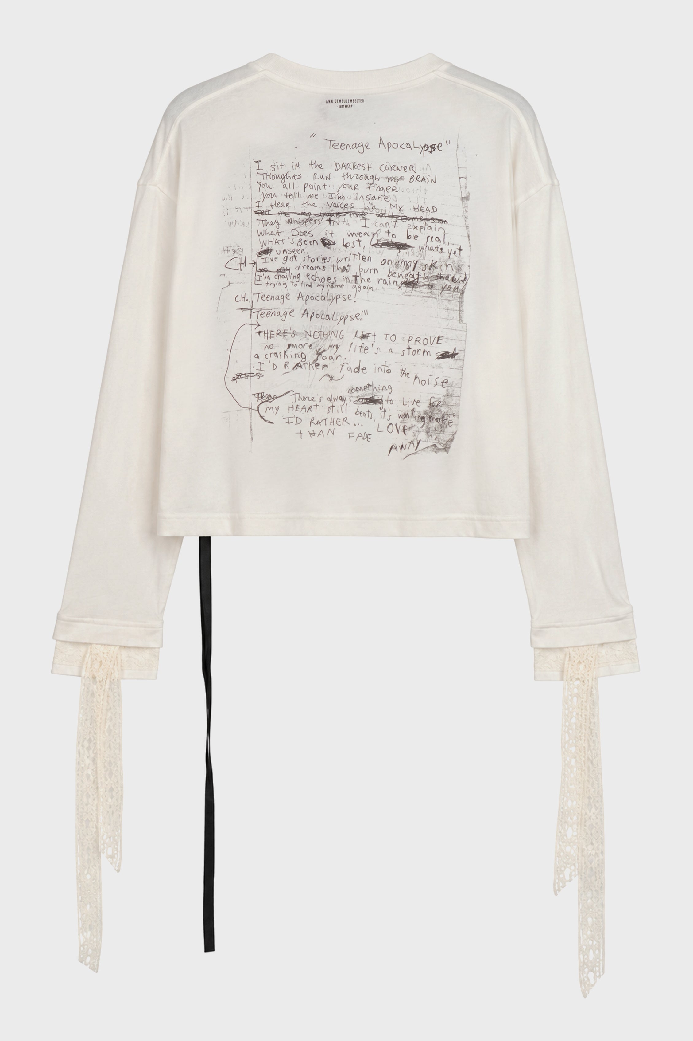 NIKKI T-SHIRT "TEENAGE APOCALYPSE" IVORY