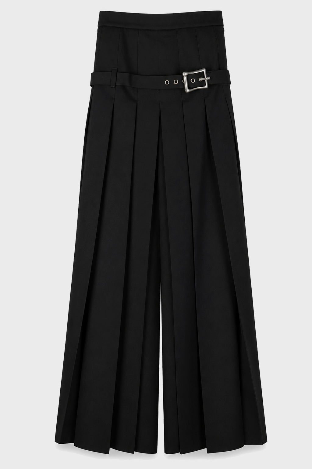 MARIKO PLEATED FRONT TROUSERS BLACK