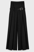 MARIKO PLEATED FRONT TROUSERS BLACK