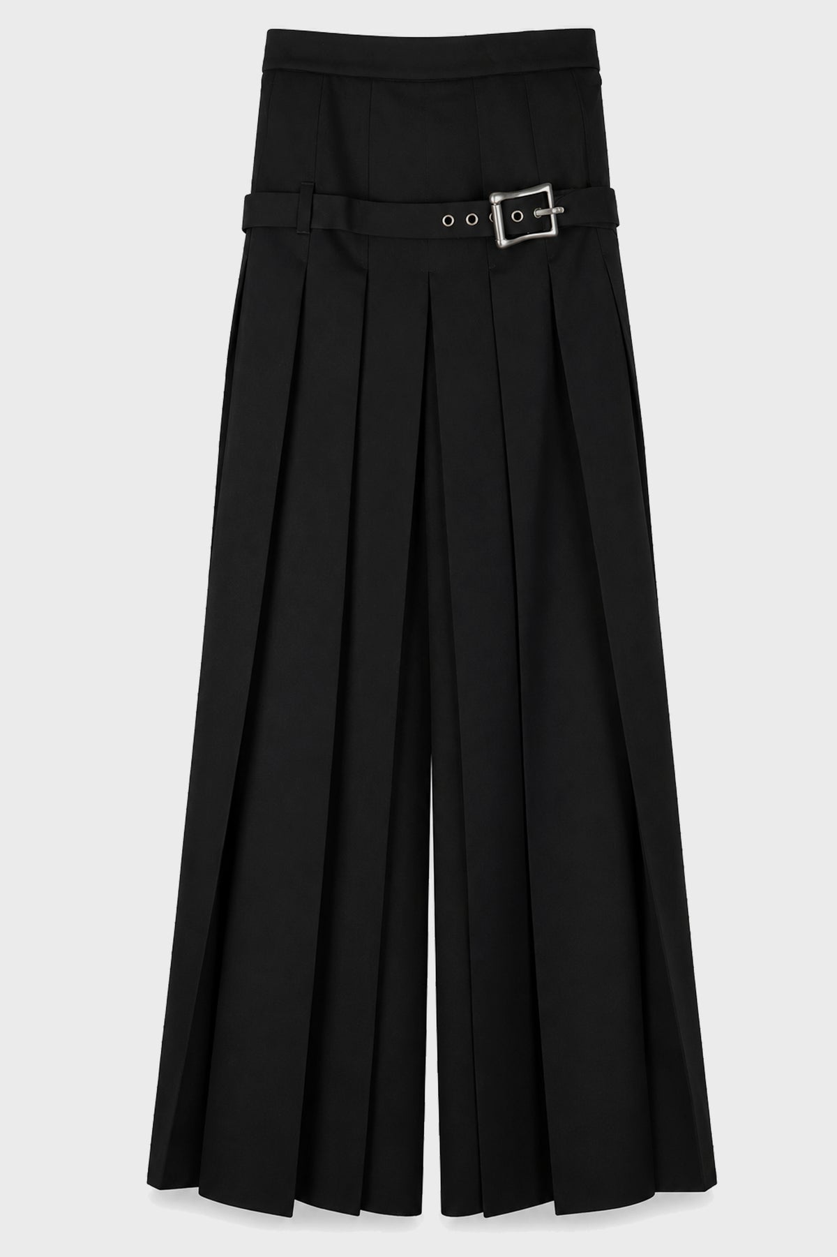 MARIKO PLEATED FRONT TROUSERS BLACK
