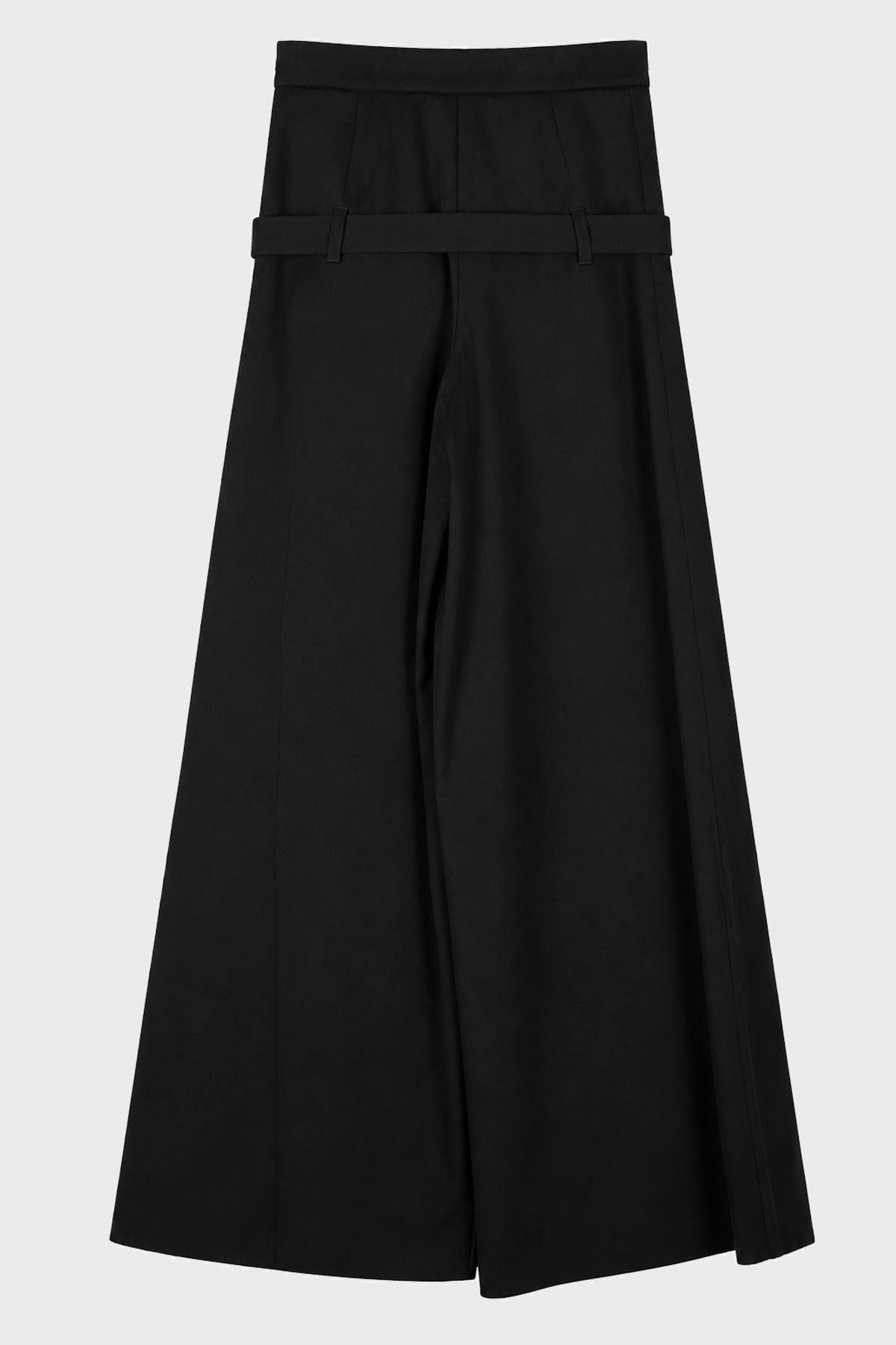 MARIKO PLEATED FRONT TROUSERS BLACK