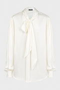 RUNO BOW TIE COLLAR SHIRT IVORY