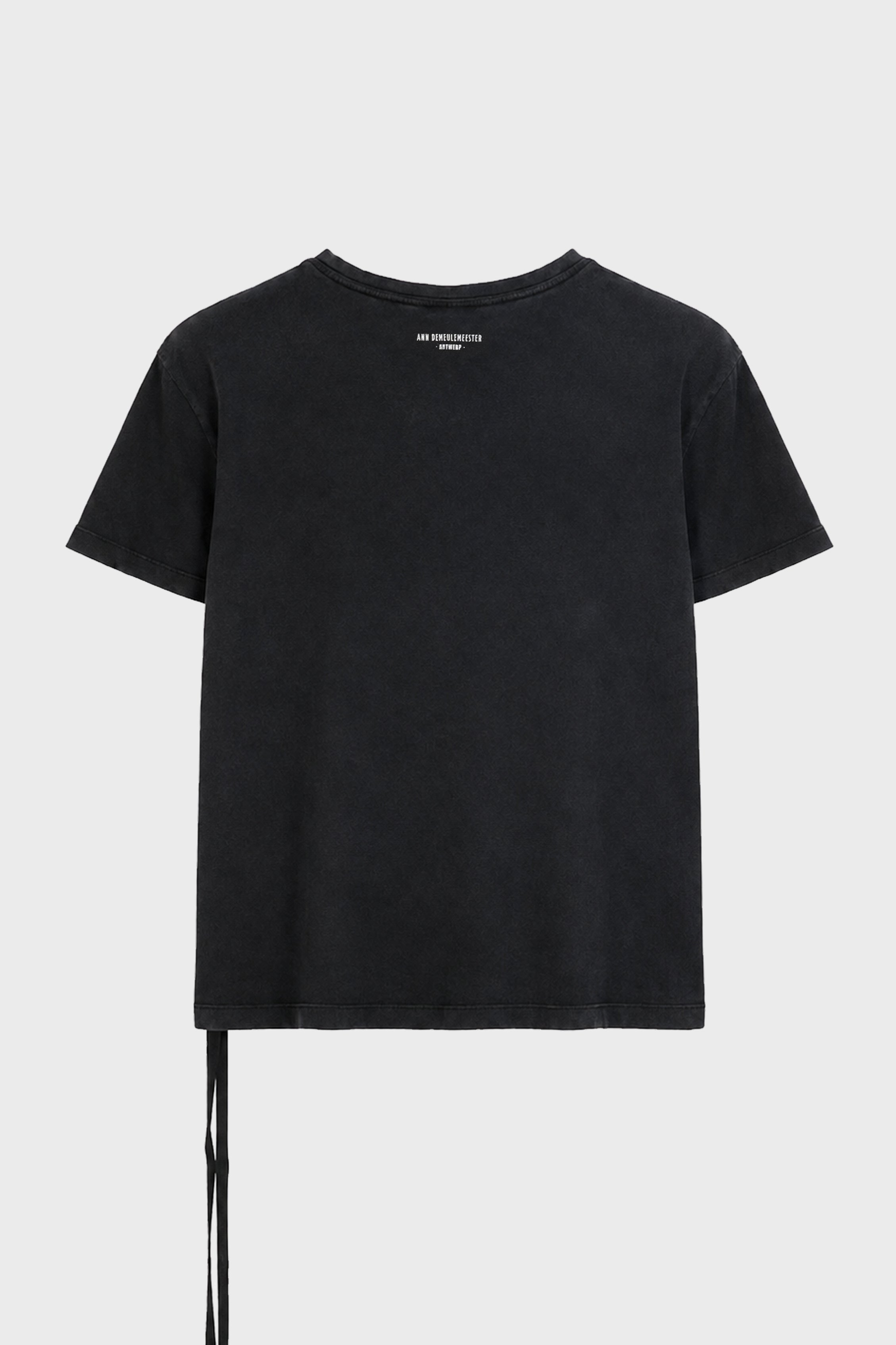 IDAR CROPPED T-SHIRT "POETES MAUDITS" FADED BLACK