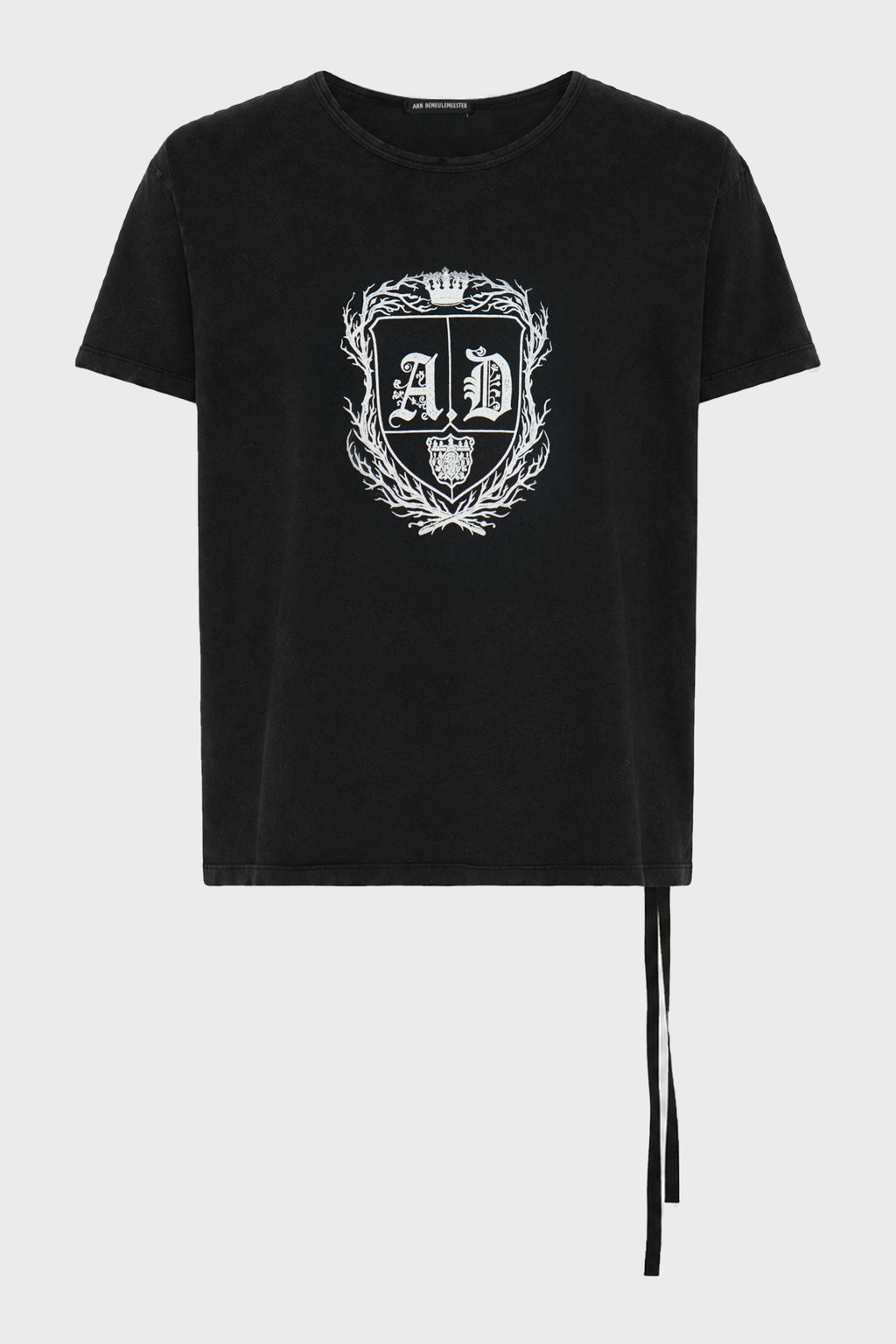 IDAR CROPPED T-SHIRT "AD EMBLEM" FADED BLACK