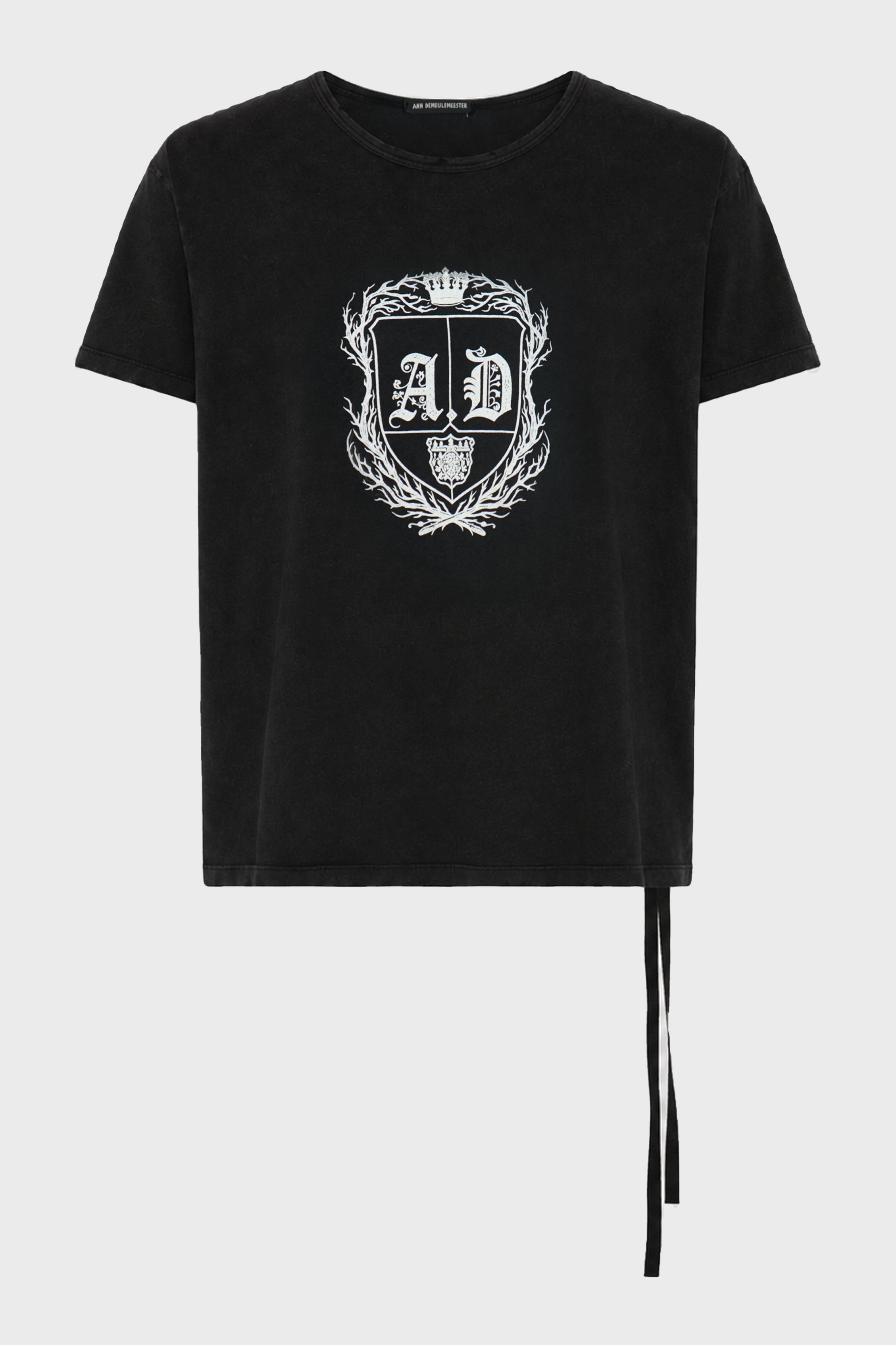 IDAR CROPPED T-SHIRT "AD EMBLEM" FADED BLACK