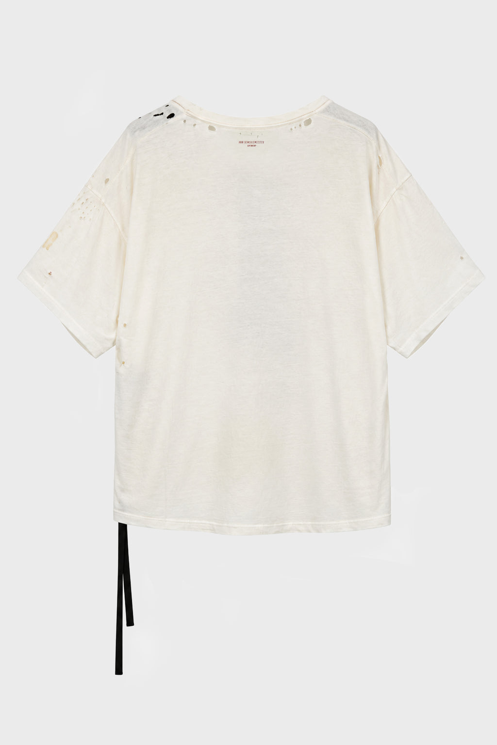 LU T-SHIRT W/ "NEW POETRY CLUB" PRINT CHALK
