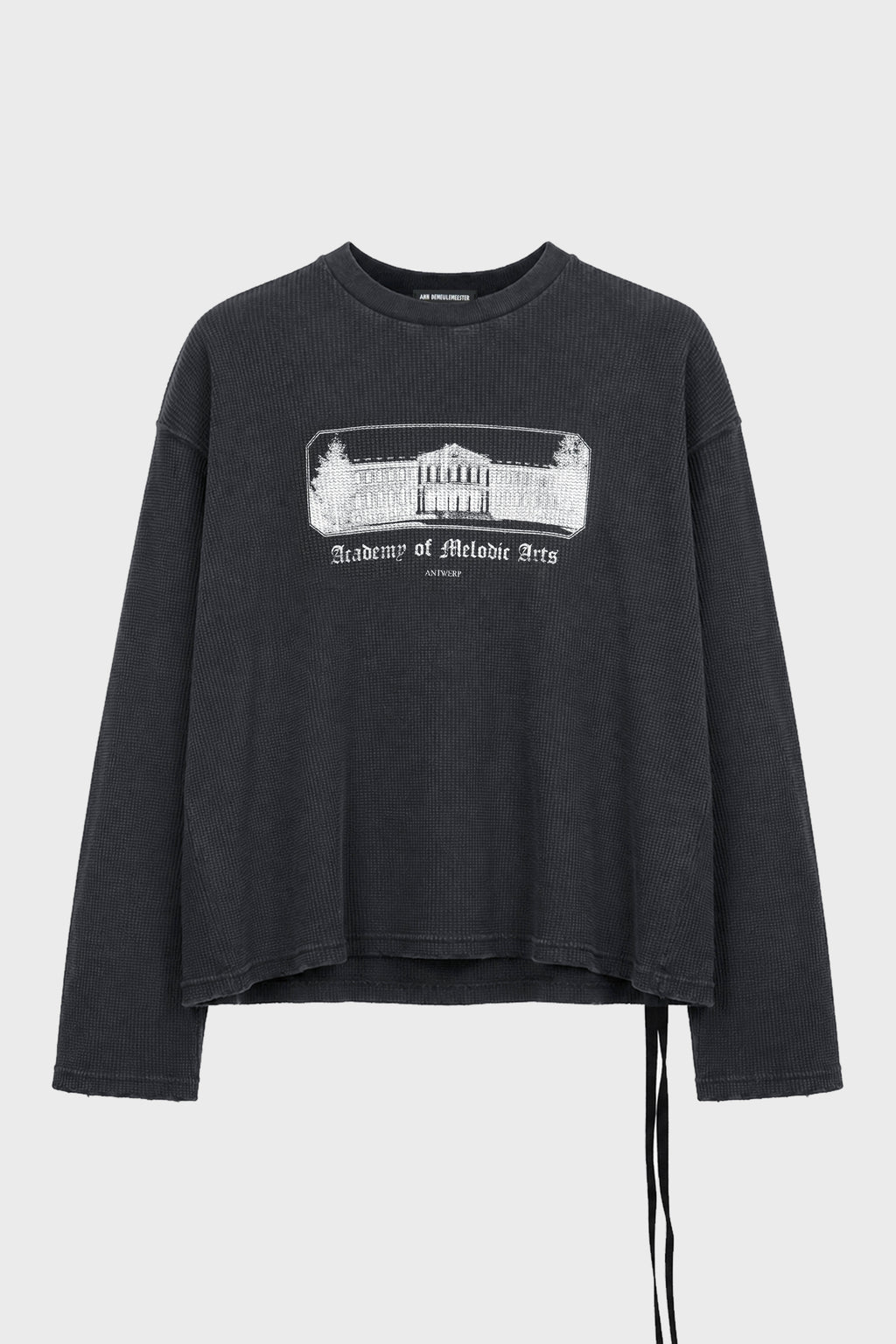EMIL WAFFLE JERSEY T-SHIRT "ACADEMY" FADED BLACK