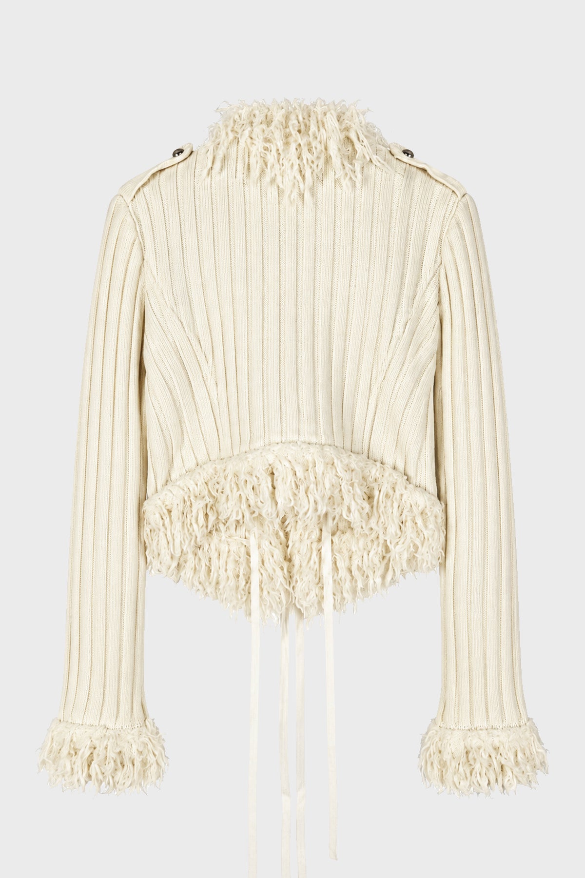 ALAND MARSINA KNIT JACKET WARM WHITE