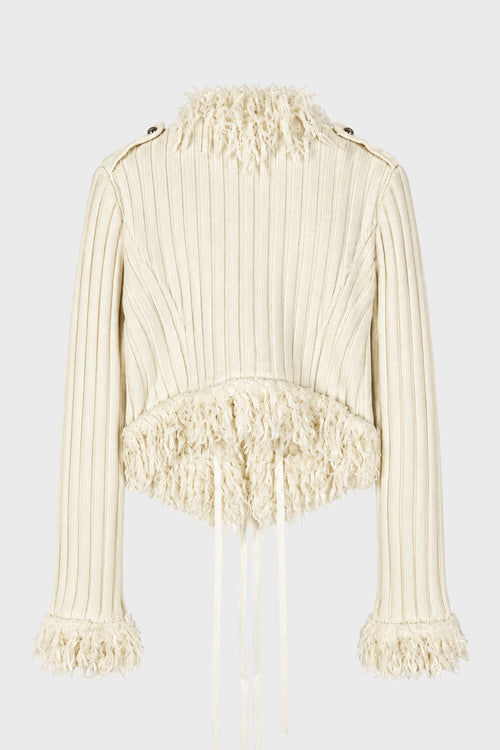 ALAND MARSINA KNIT JACKET WARM WHITE