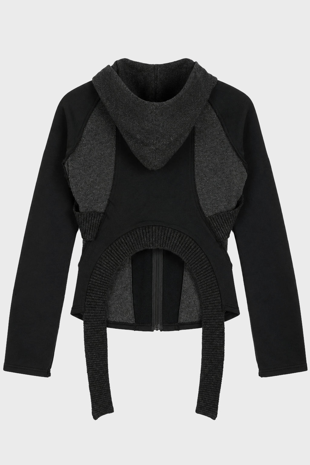 SLASHED ZIP JACKET BLACK