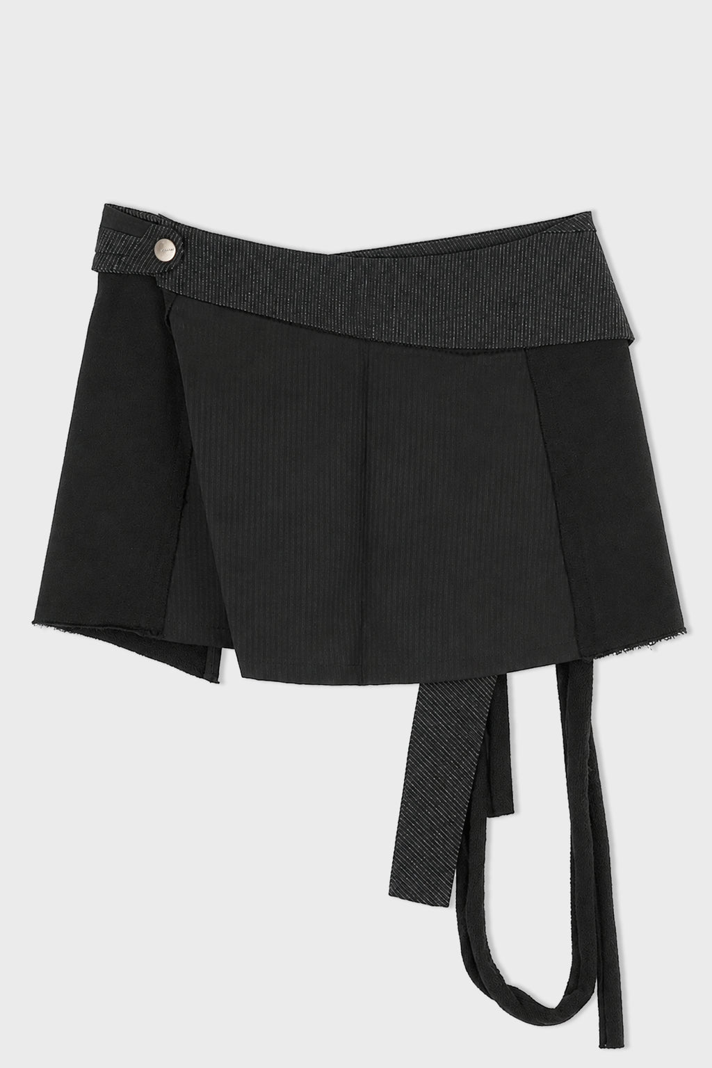 WRAP MINI SKIRT BLACK