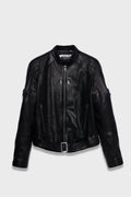 RSRV VICTORY LEATHER JACKET BLACK