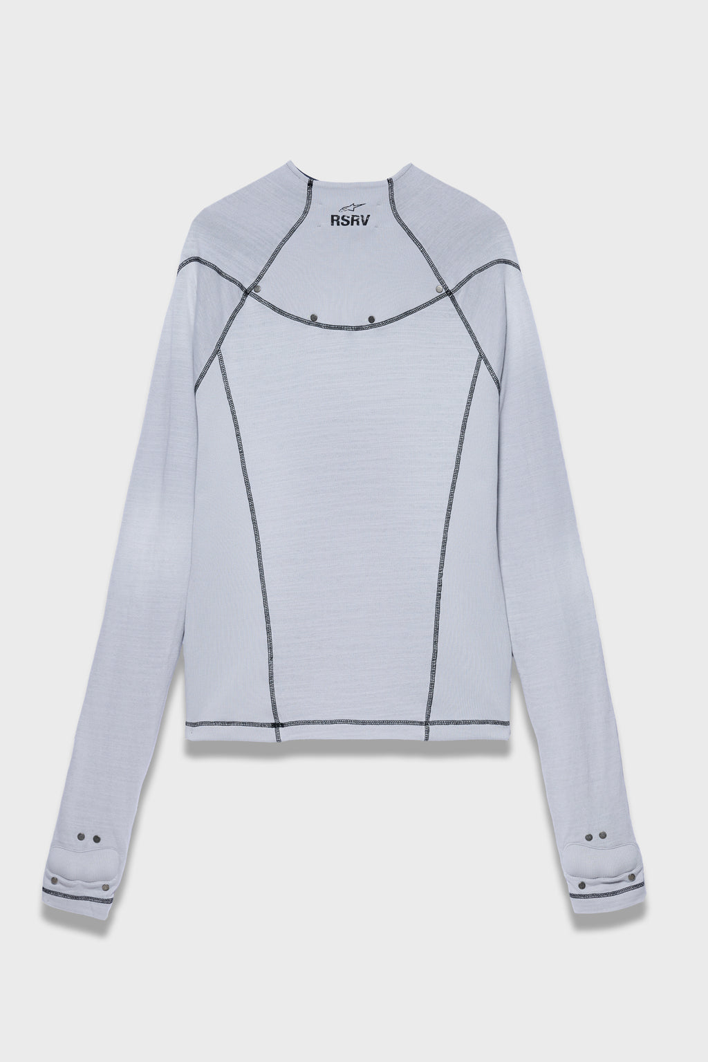 RSRV CROSSBONES LS TEE ICE GREY
