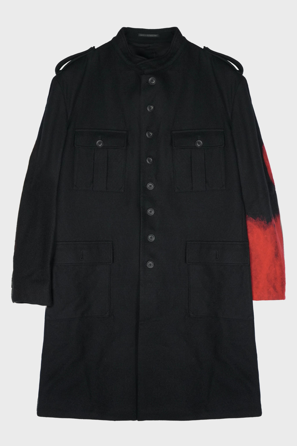 LEFT SLEEVE NP JACKET BLKXRED