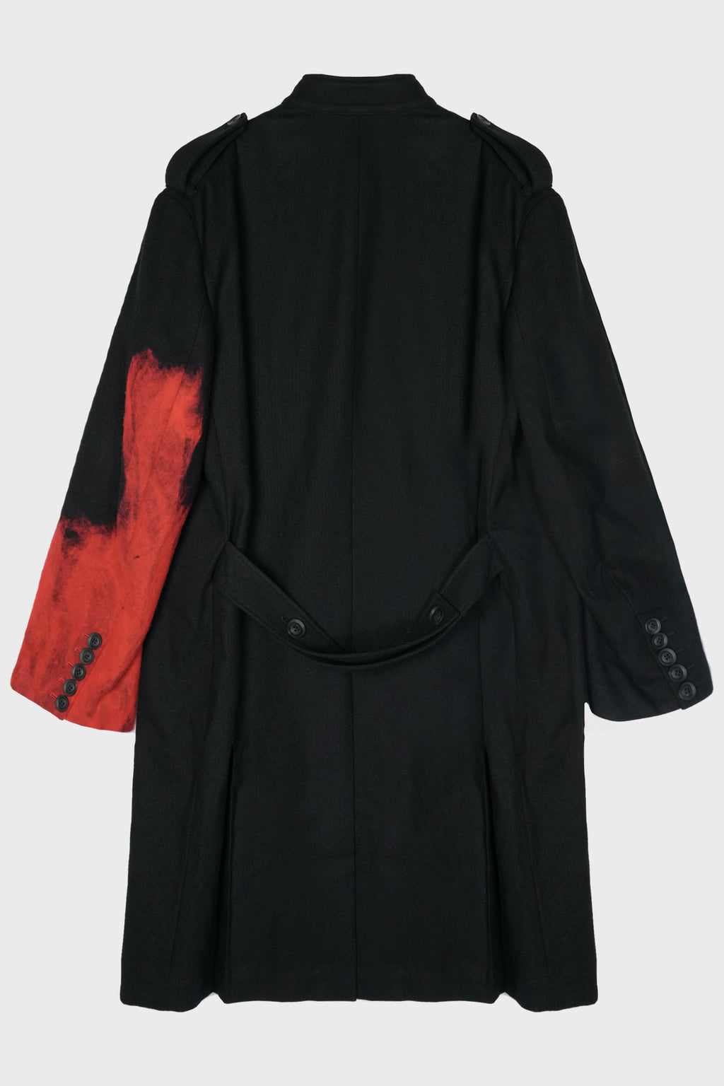 LEFT SLEEVE NP JACKET BLKXRED