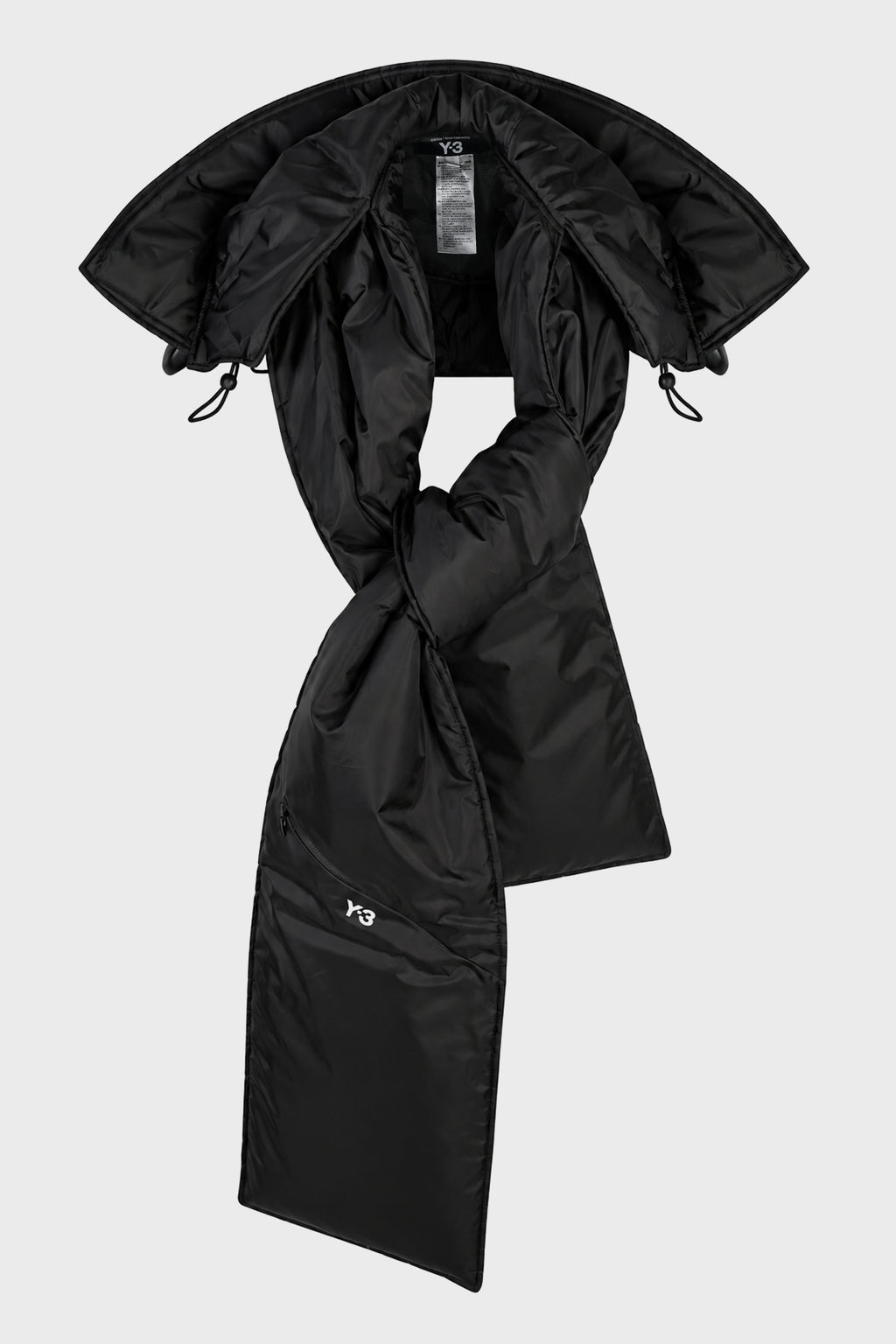Y-3 HOODEDSCARF BLACK