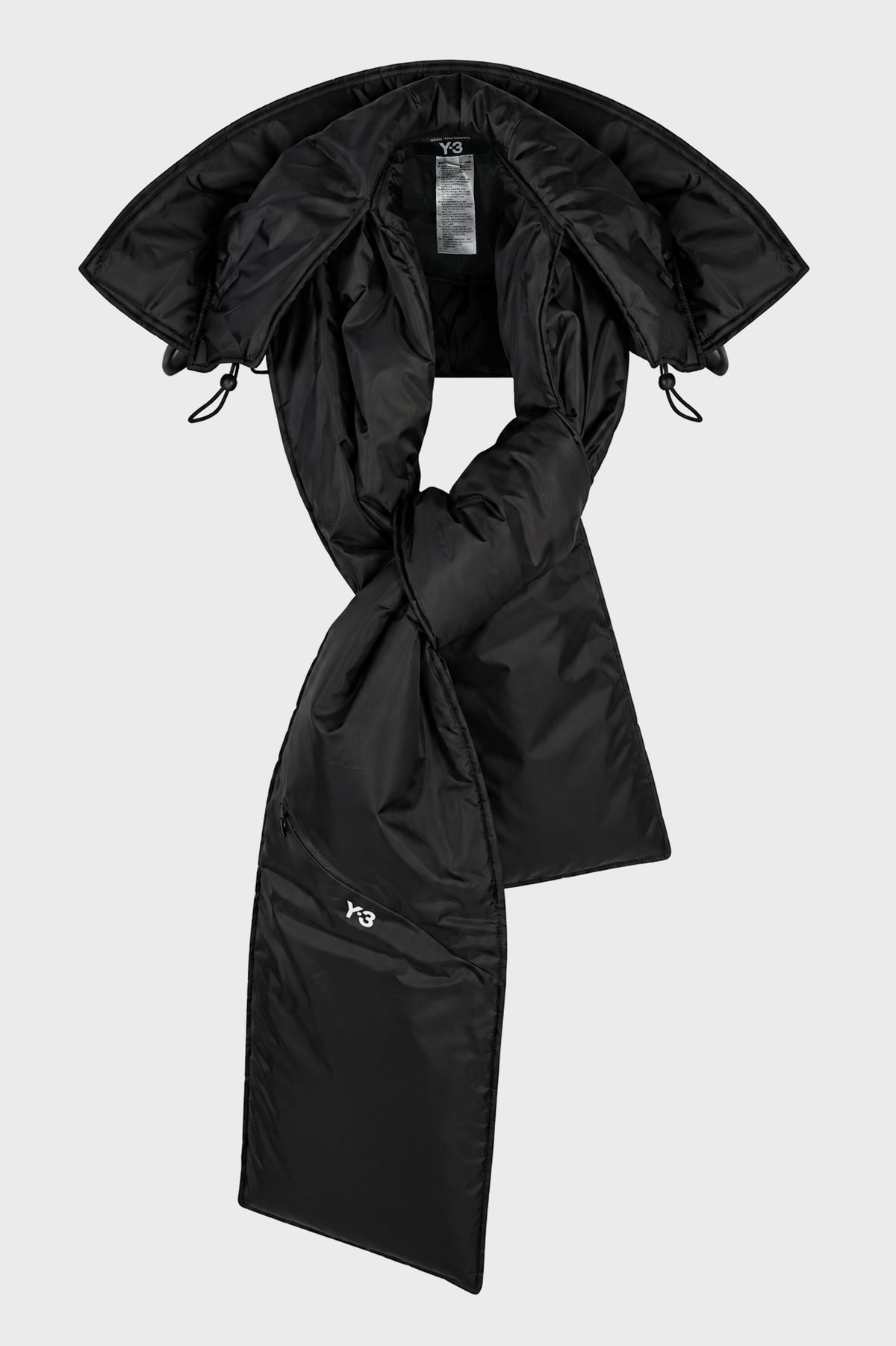 Y-3 HOODEDSCARF BLACK