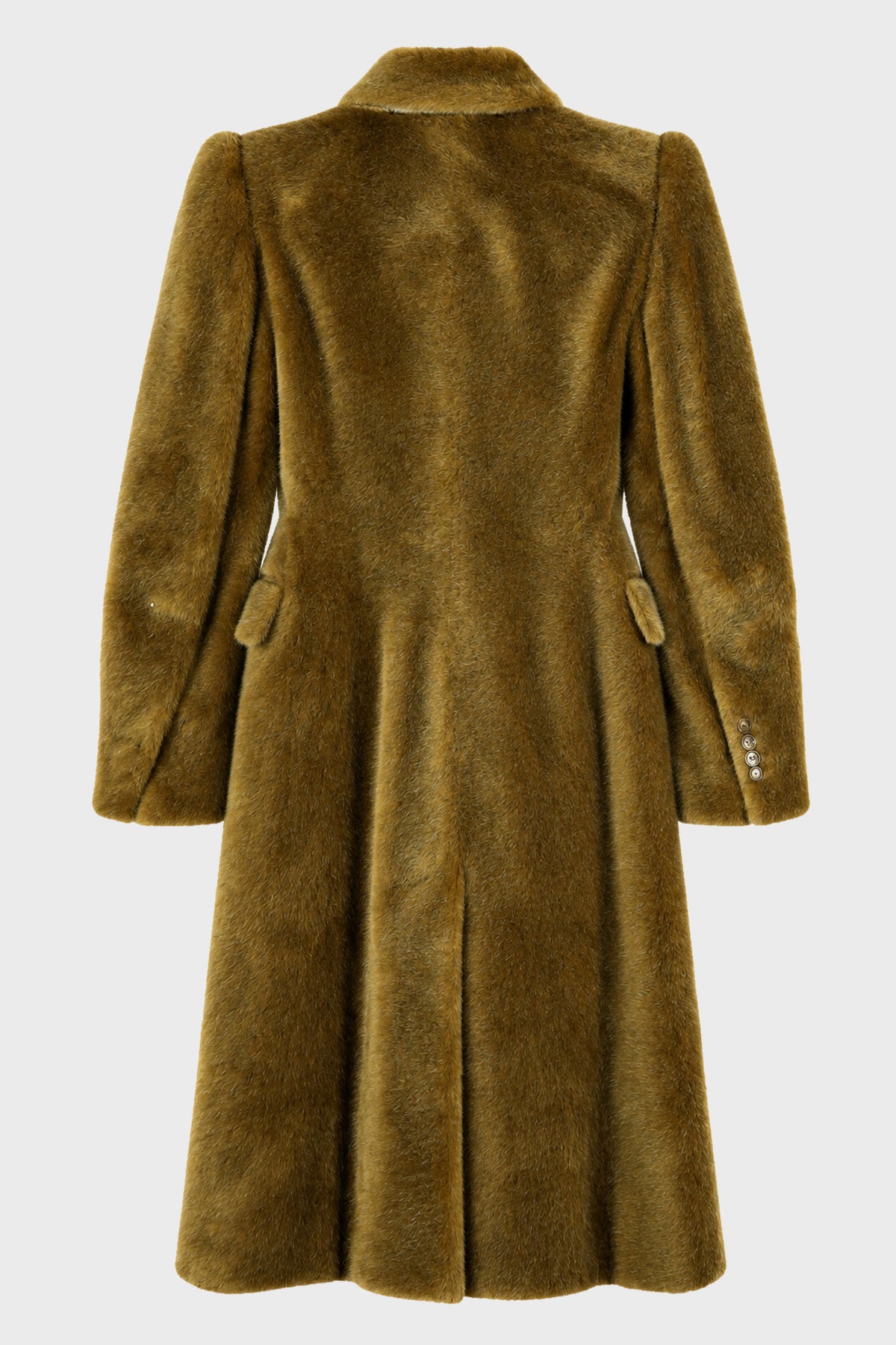 MASCULINE DOUBLE BREASTED COAT BROWN