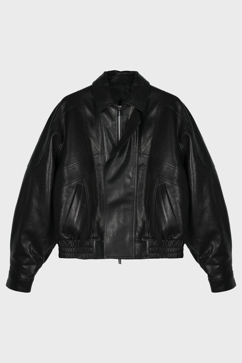 BIKER LEATHER JACKET BLACK