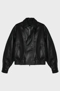 BIKER LEATHER JACKET BLACK