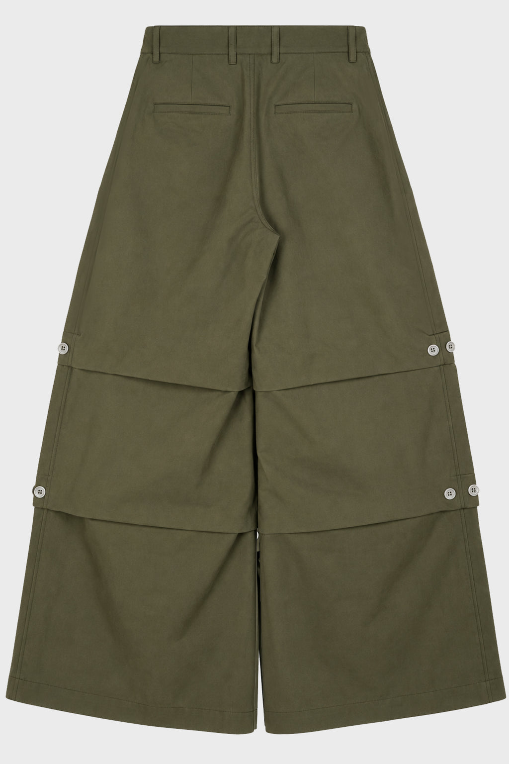 PLEATED CARGOPANTS GREEN