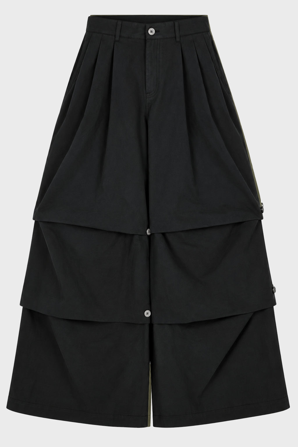 PLEATED CARGOPANTS GREY