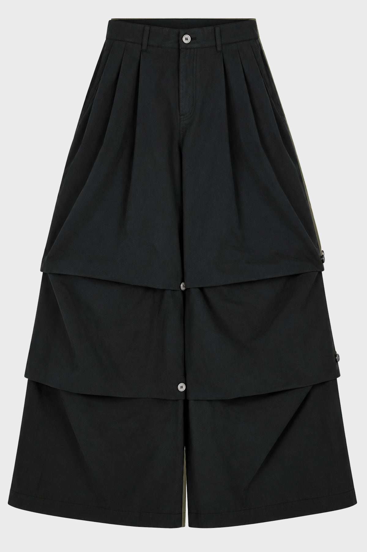 PLEATED CARGOPANTS GREY