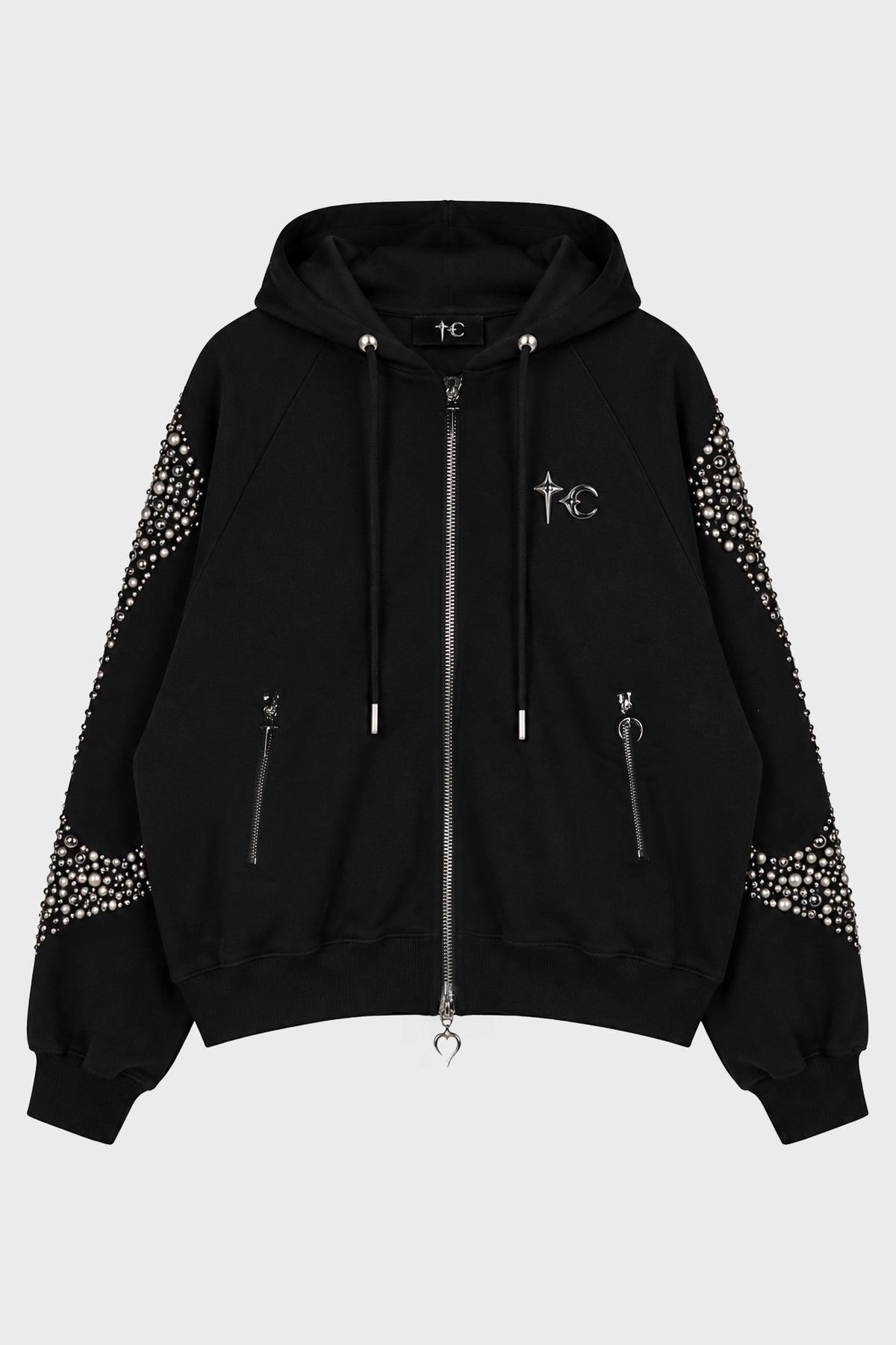 IRON STEEL FOCUS ZIP-UP HOODIE