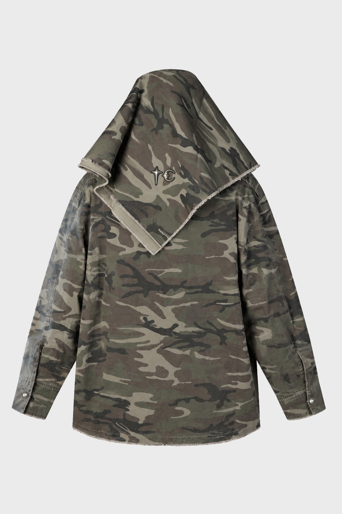 TAINTED CREED SCARF HOODED SHIRT CAMO