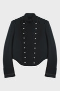 NOA DOUBLE BREASTED CROPPED MARSINA JACKET BLACK
