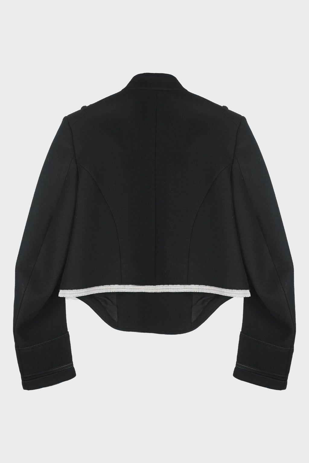 NOA DOUBLE BREASTED CROPPED MARSINA JACKET BLACK