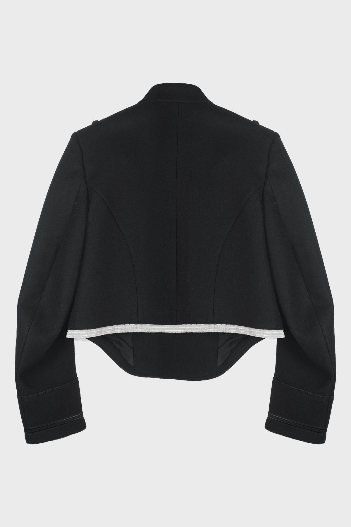 NOA DOUBLE BREASTED CROPPED MARSINA JACKET BLACK
