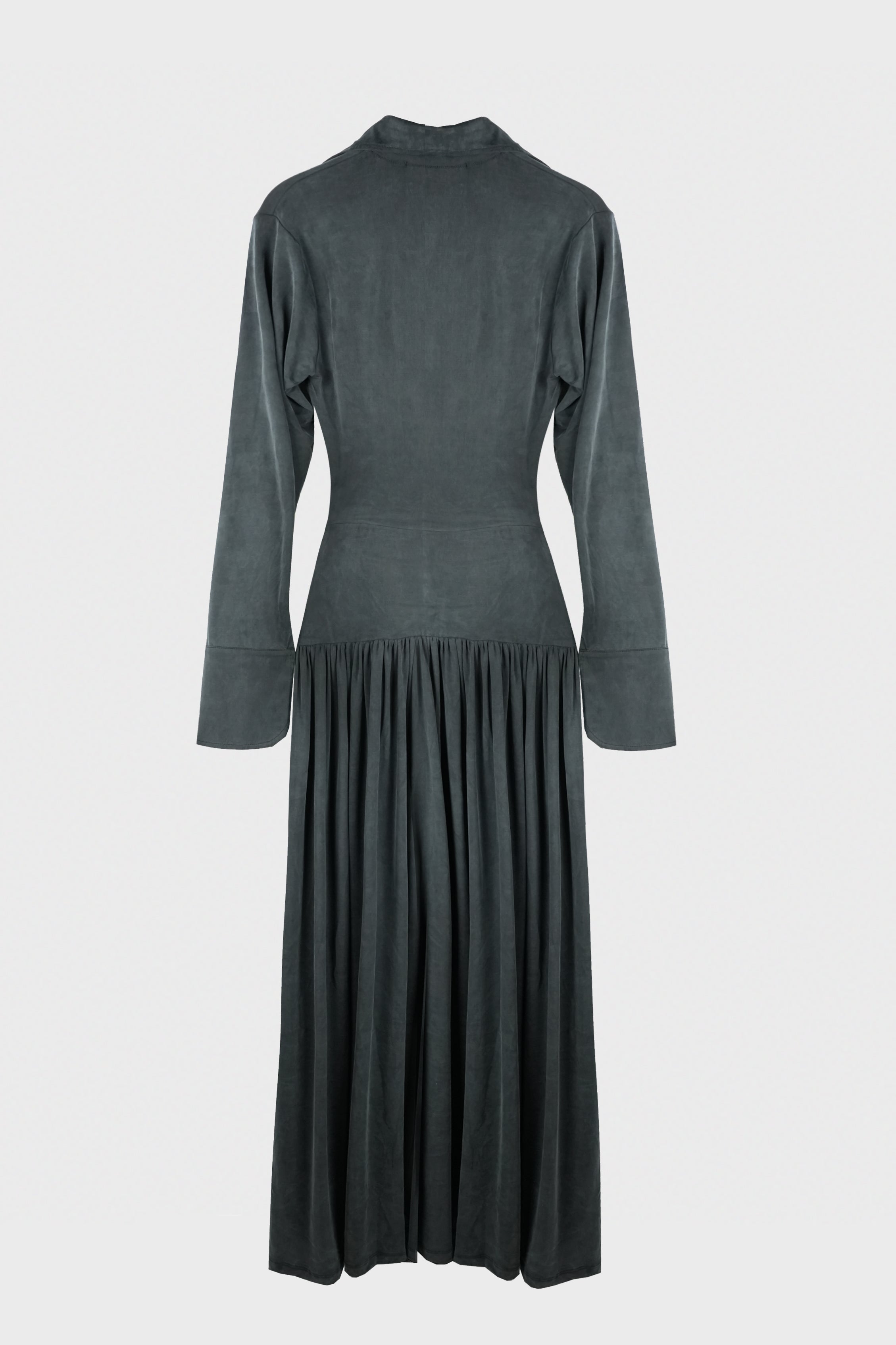 MER DRESS WASHED CHARCOAL