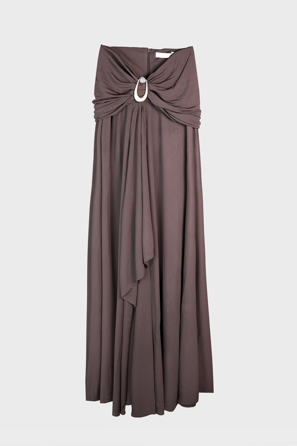 STONE PIN CASCADE SKIRT UMBER