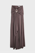 STONE PIN CASCADE SKIRT UMBER