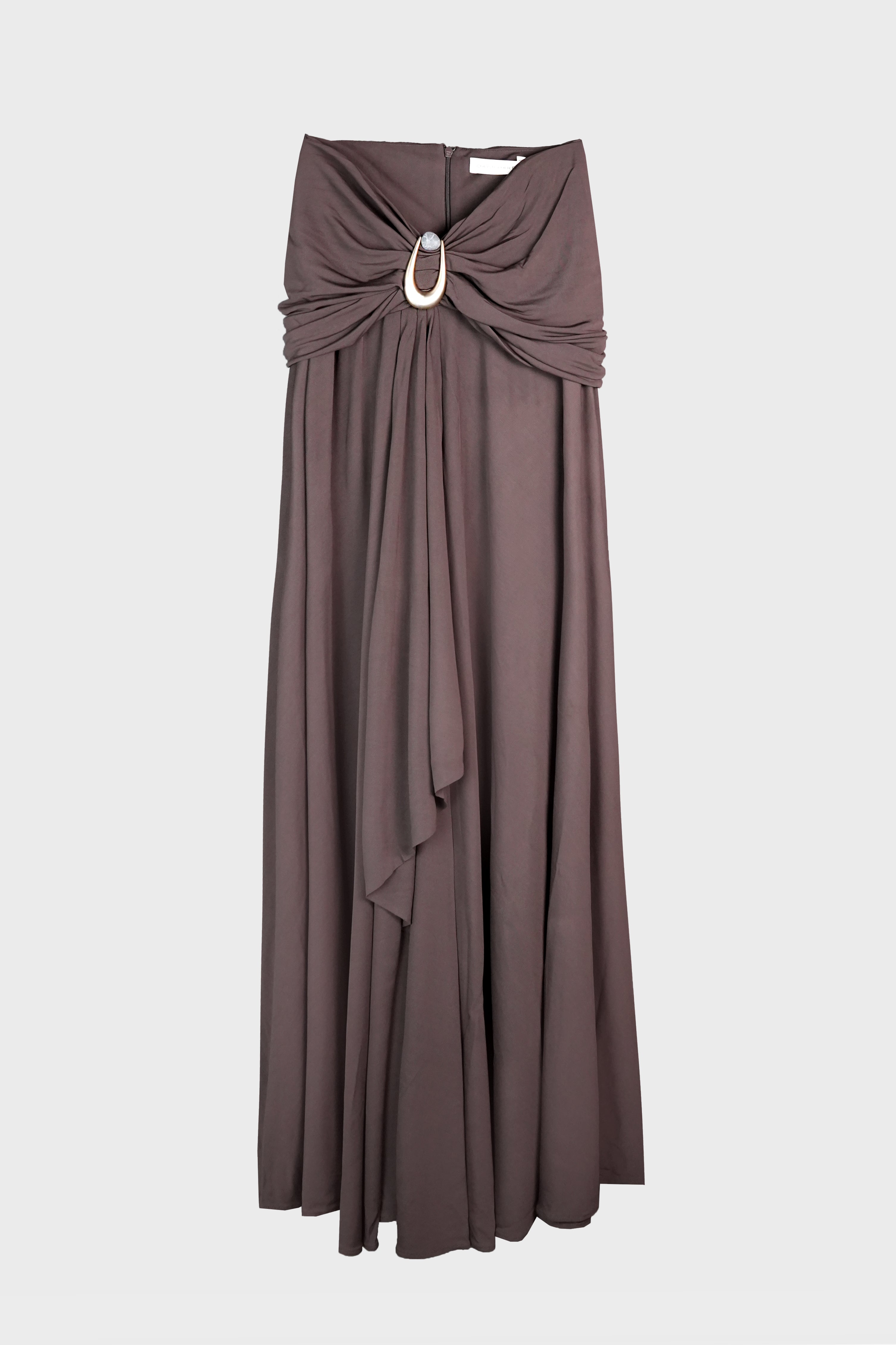 STONE PIN CASCADE SKIRT UMBER