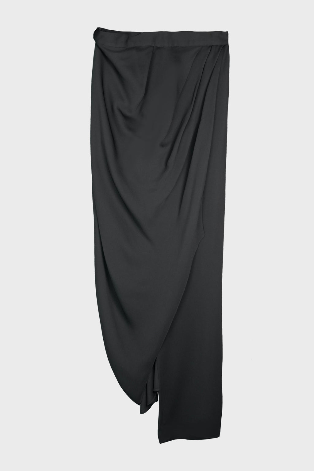 DRAPED SKIRT TROUSER BLACK