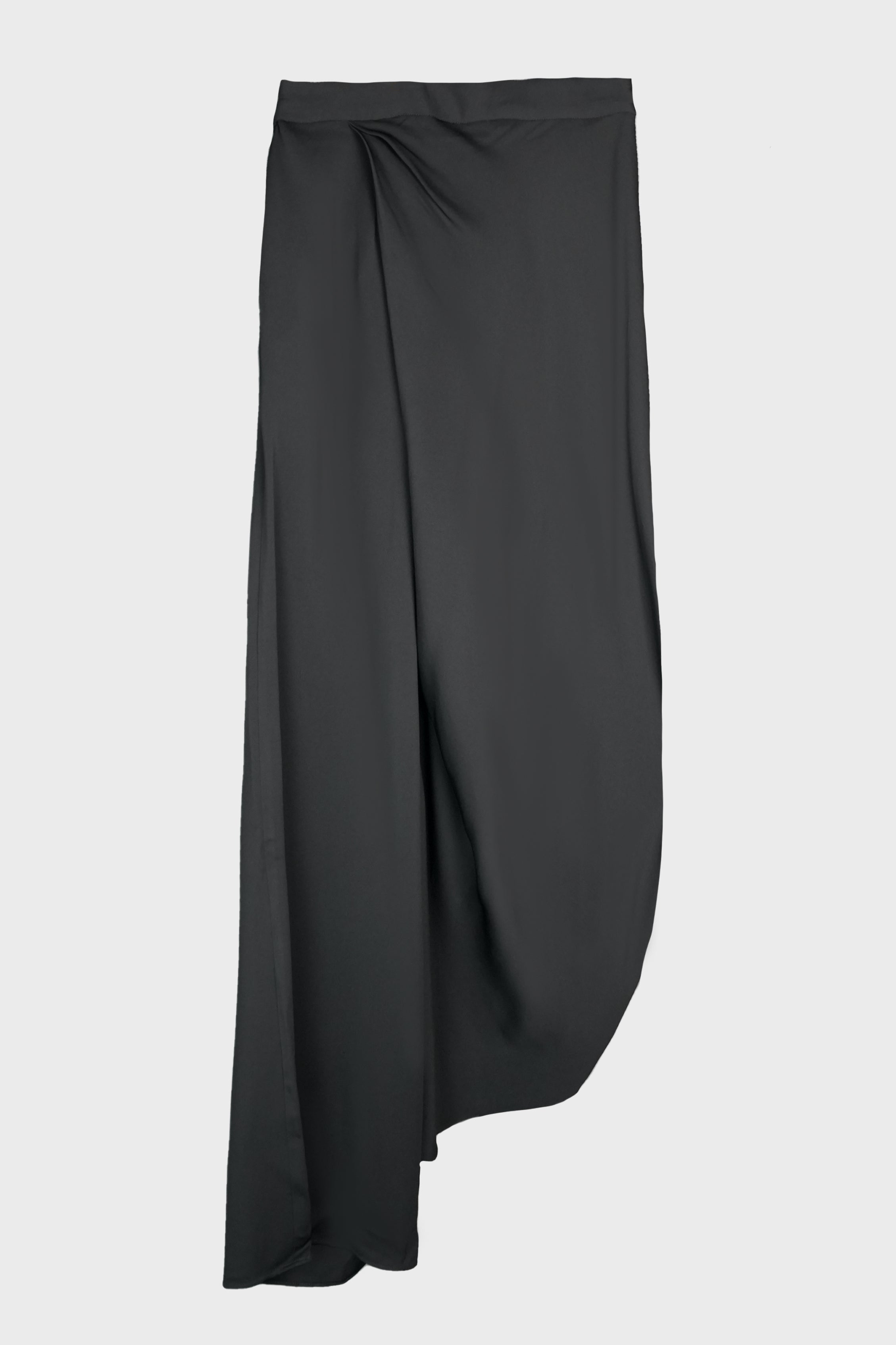 DRAPED SKIRT TROUSER BLACK