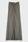 BEZEL QUARTZ RUCHED SKIRT SLATE