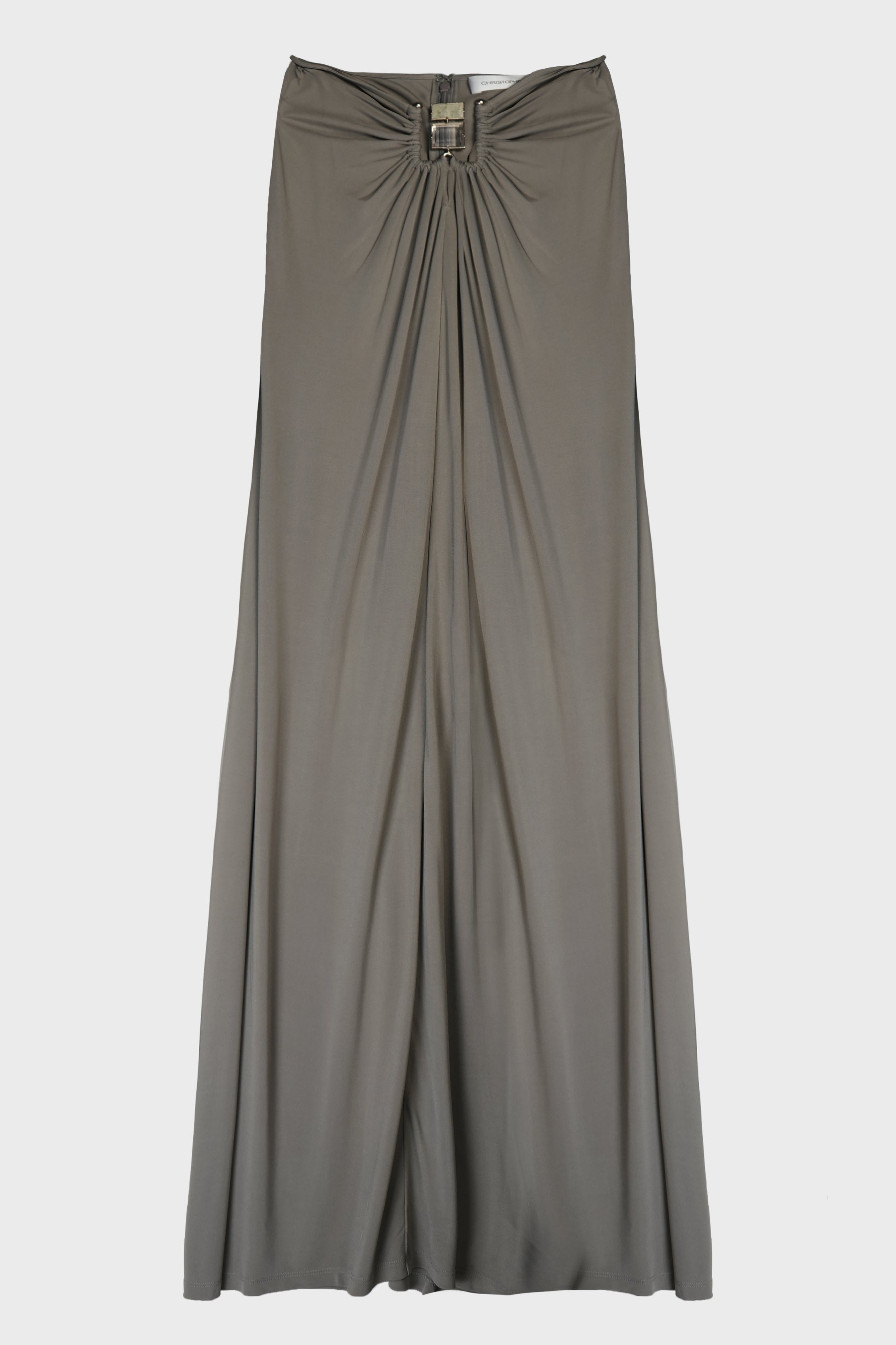 BEZEL QUARTZ RUCHED SKIRT SLATE