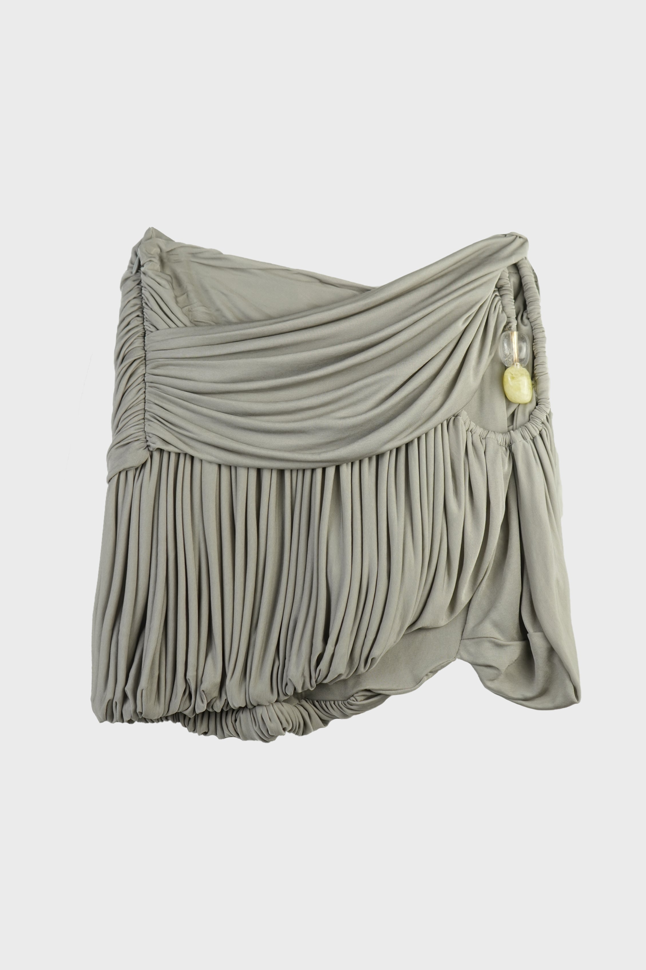 BEACH GLASS BUBBLE MINI SKIRT SLATE