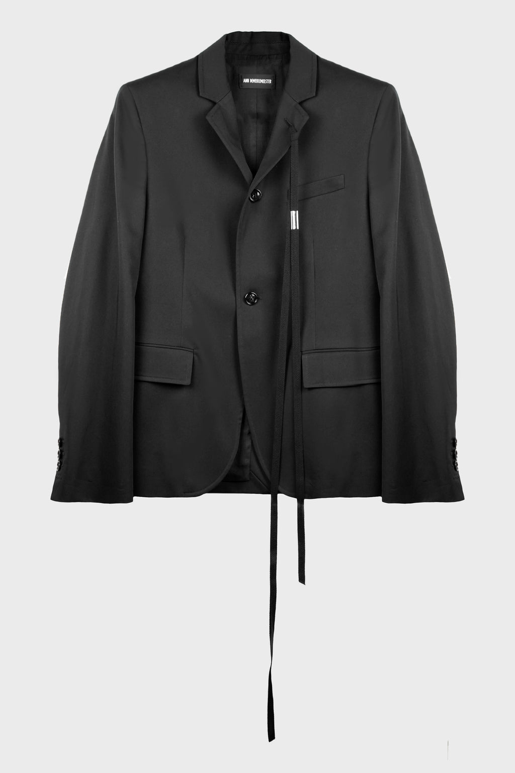 LUCIUS SLIM FIT DECONSTRUCTED JACKET BLACK