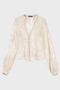 RHEA OPEN FRONT SHIRT MASTIC