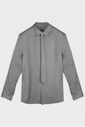 TAILORED TIE SHIRT DARK GREY