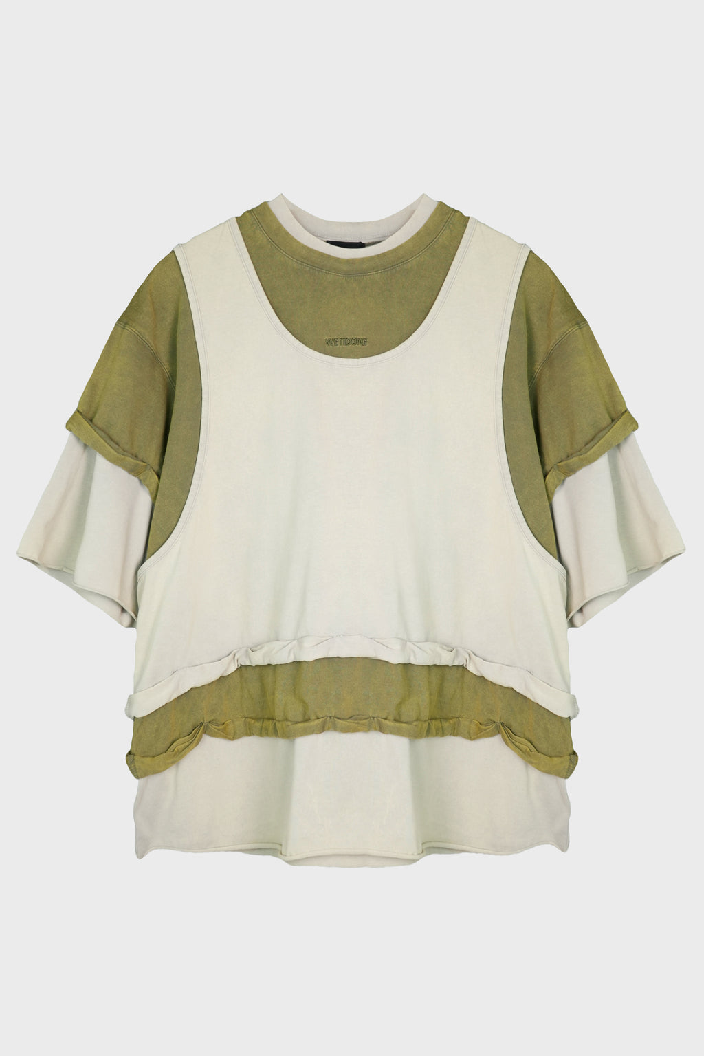 TRIPLE LAYERED WASHED T-SHIRT KHAKI