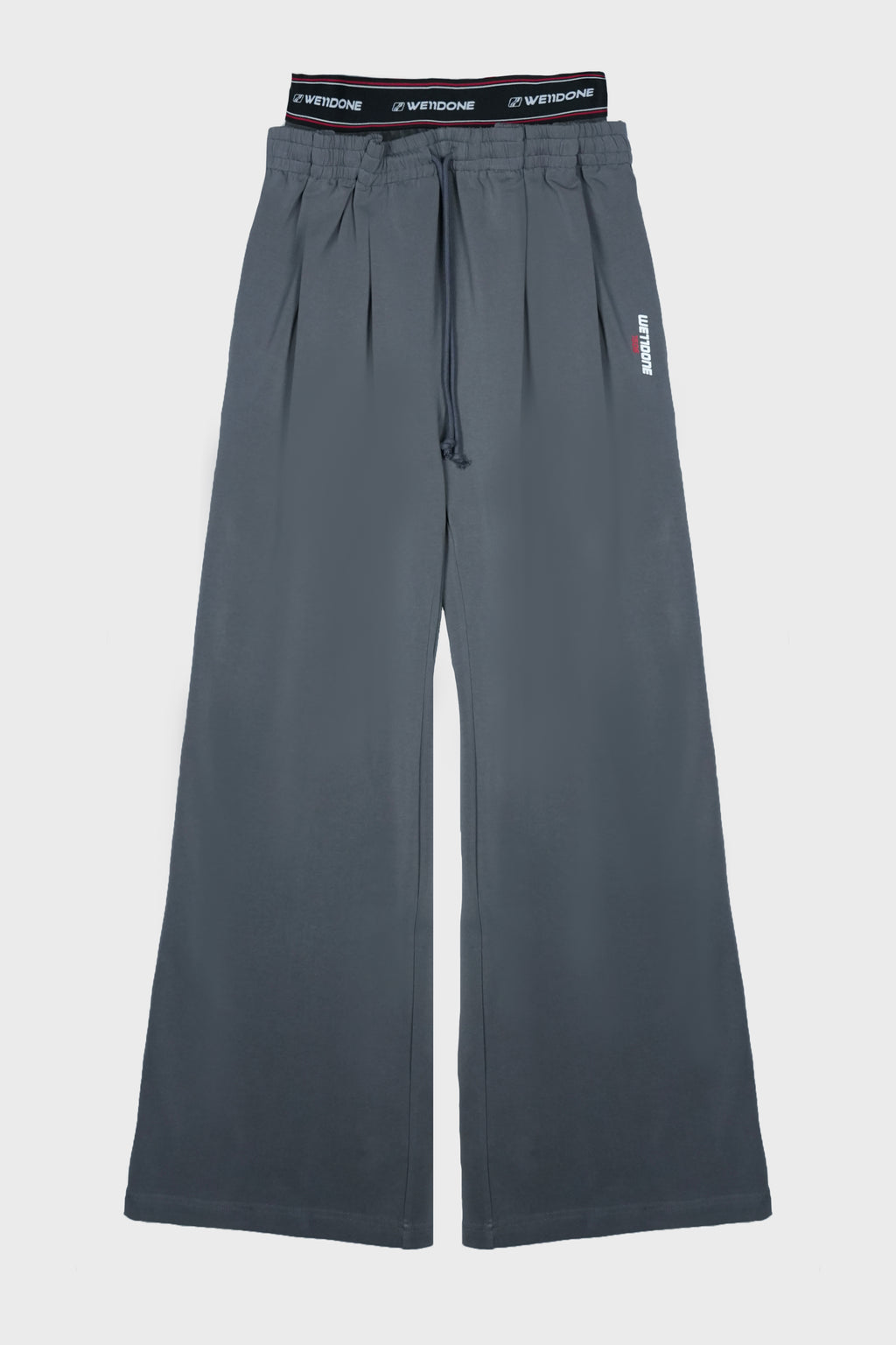 LAYERED TUCKED SWEATPANTS DARK GREY