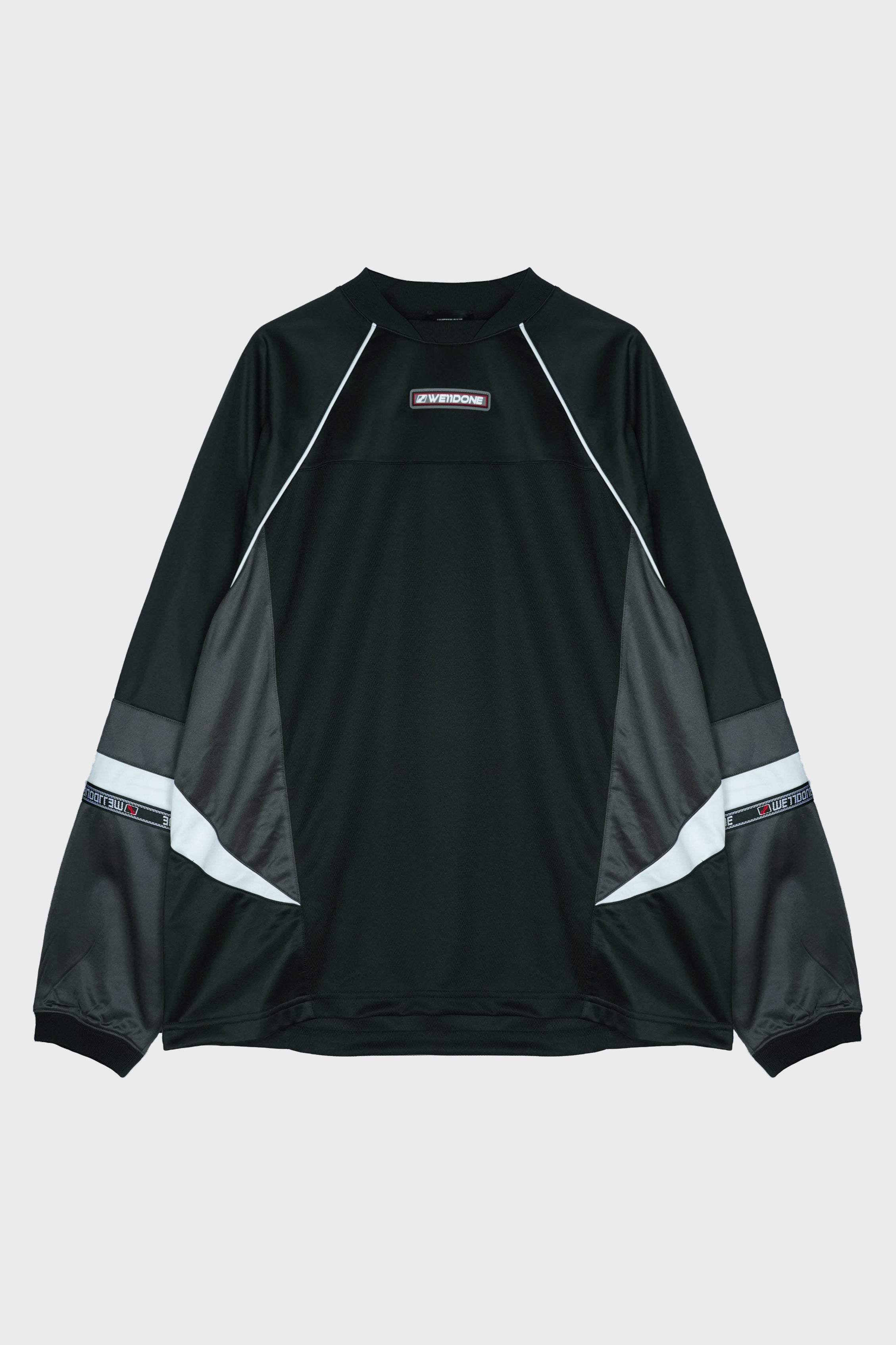 LOGO FOOTBALL JERSEY T-SHIRT BLACK